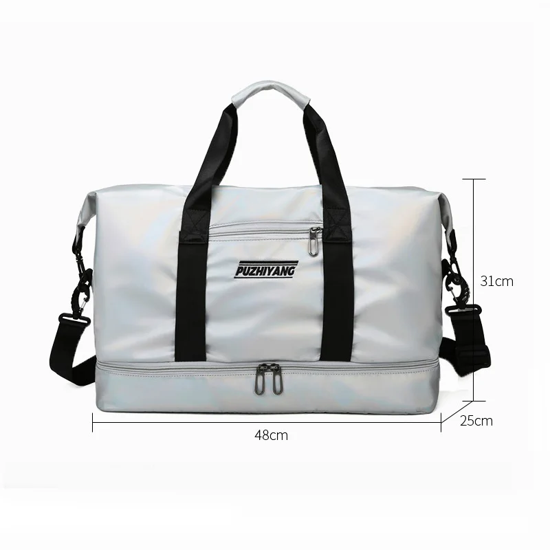 New Women Fashion Travel Bag Waterproof Sports Yoga Bag Female Gym Fitness Handbags Men's Wet and Dry Separation Shoulder Bags