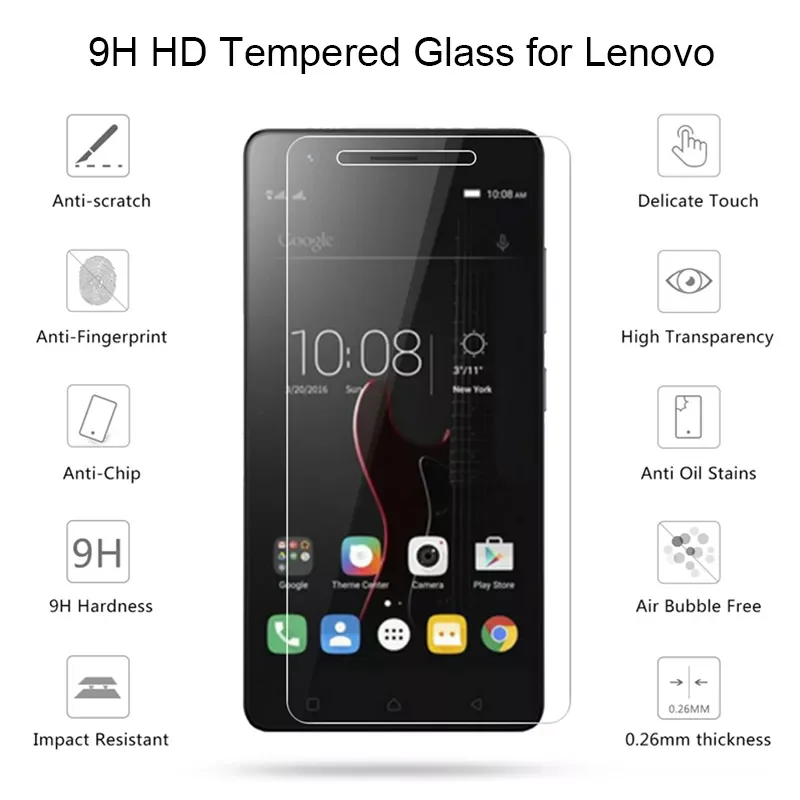 9H HD Tempered Glass for Lenovo K3 K4 Note Screen Toughed Glass for Lenovo Vibe K5 Plus K5 Play Glass on Lenovo K5 Note Z5 Pro