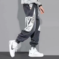 spring and autumn new work clothes jeans mens straight loose tappered cropped pants large size korean style fashion brandinshar