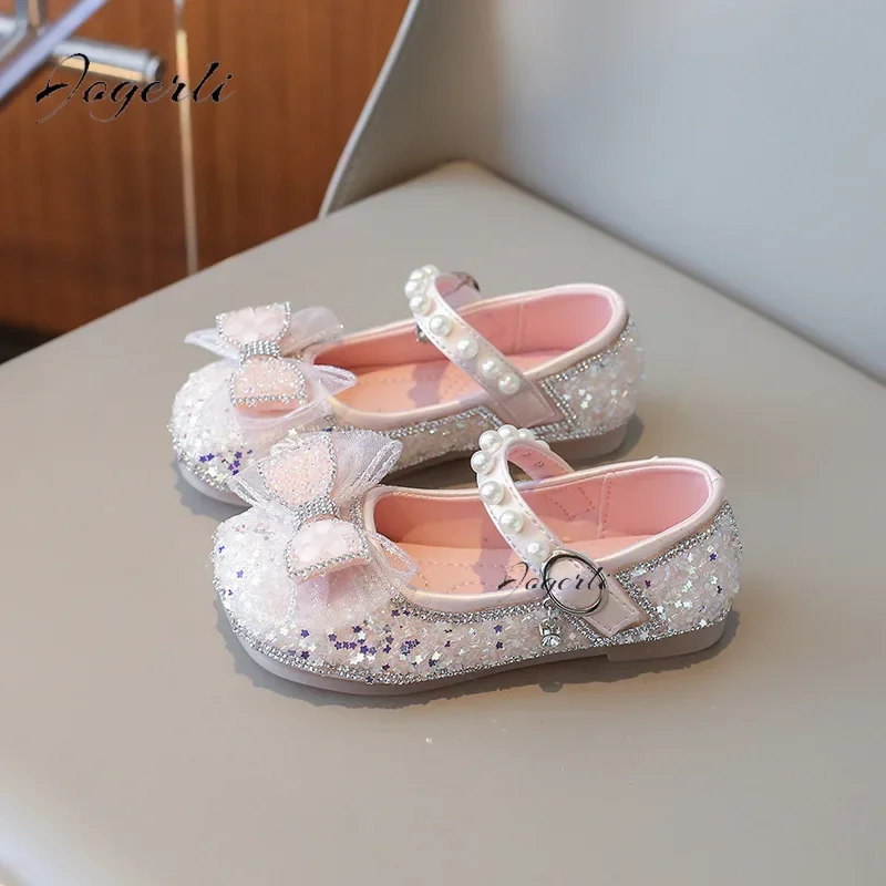 Туфли Принцессы На Плоской Подошве Для Девочек Танцевальные Лоферы Из