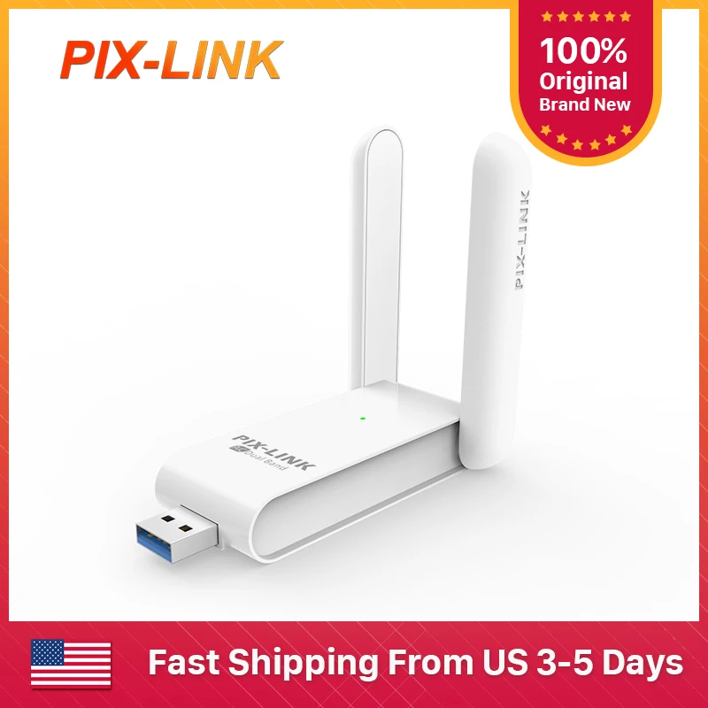 

PIXLINK 5Ghz+2.4Ghz 600Mbps Usb Wireless Network Card Dongle Antenna AP Usb 2.0 Wifi Adapter Dual Band Wi-Fi Lan Ethernet UAC03R