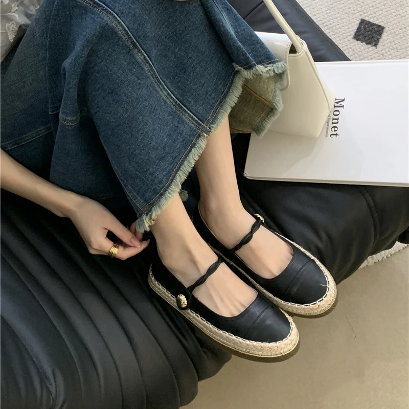 Туфли женские на платформе туфли-лодочки Винтажная обувь в японском стиле с