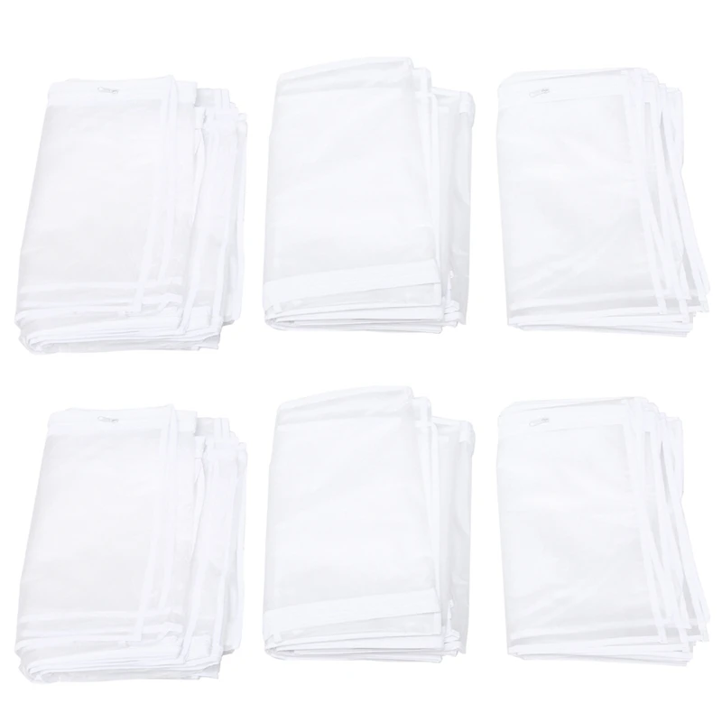 30Pcs Clothes Hanging Garment Dress Clothes Suit Coat Dust Cover Home Storage Bag Organizer Wardrobe Hanging Clothing A