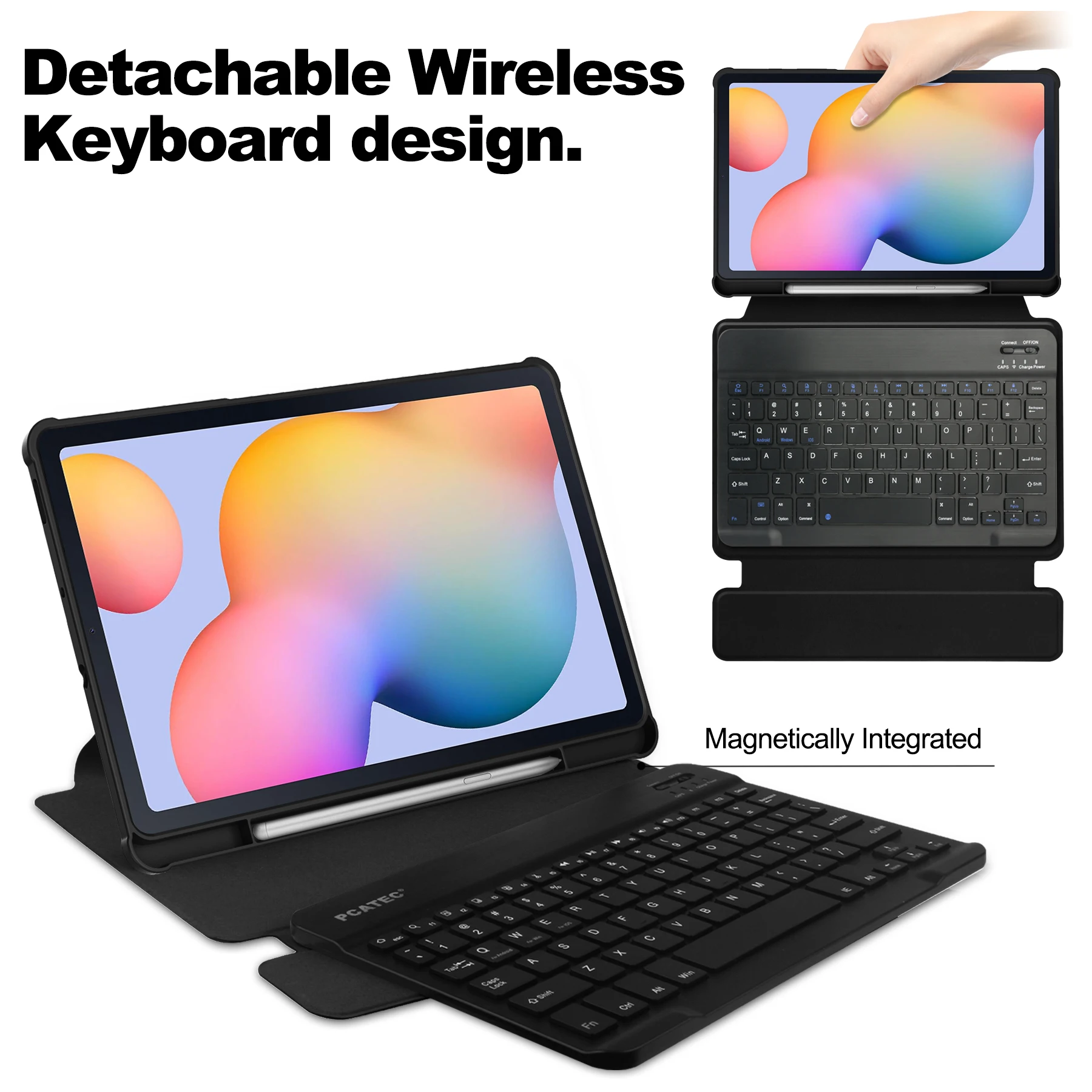 Чехол для Samsung Galaxy Tab S6 Lite 10 4 дюйма 2020 с новой вращающейся клавиатурой на 360