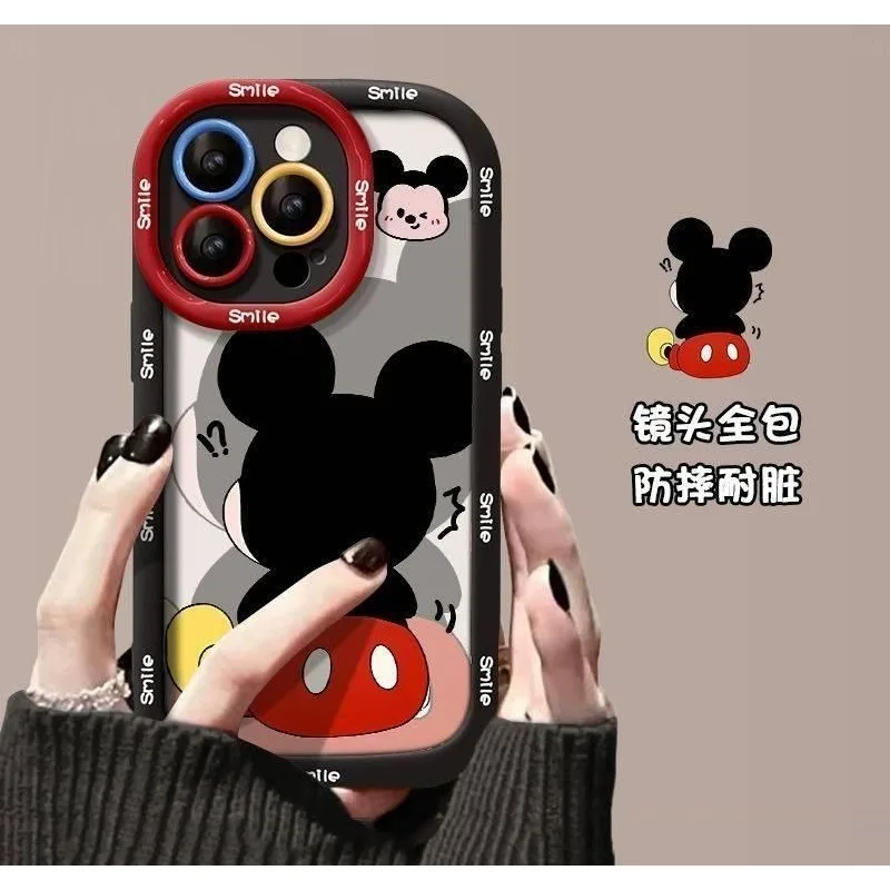 Милый чехол для телефона с Микки Маусом в стиле каваи для iPhone 171615 Pro141312XR7P, противоударный, из мягкого силикона, прочный, портативный, в виде игрушки (art.: 3920db85c75de) - 3920db85c75de
