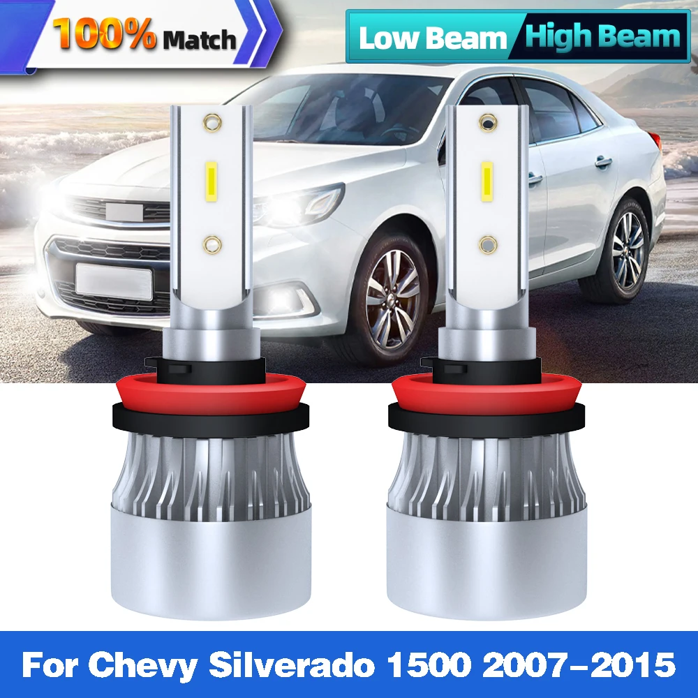 

Led Canbus LED Car Led Light H11 9005 HB3 Led Headlight Bulb Auto Light 6000K 12V 24V For Chevy Silverado 1500 2007-2015