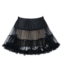 50s retro underskirt underdress petticoat rock tutu black white 2023
