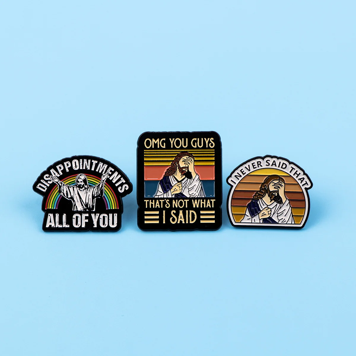 Эмалированные Броши с Иисусом значки цитатами на лацкан рюкзака модные