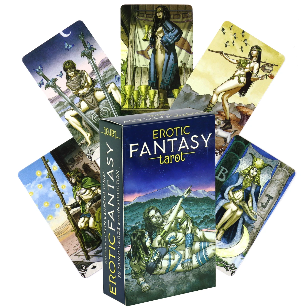 

Erotic Fantasy Tarot Cards Deck High Quality Fortune Telling Game Divination Oracle Cards Deck for Beginner