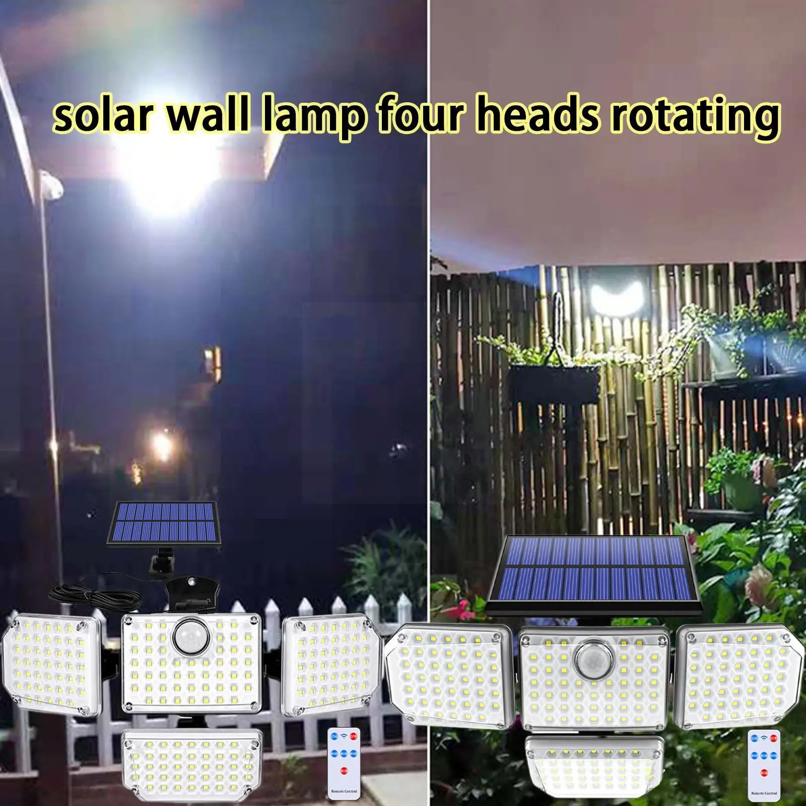 

Настенный светильник с пассивным ИК датчиком движения, 182 светодиодов, на солнечной батарее