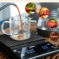 deko portable electronic digital coffee scale with timer high precision led display household weight balance measuring tools