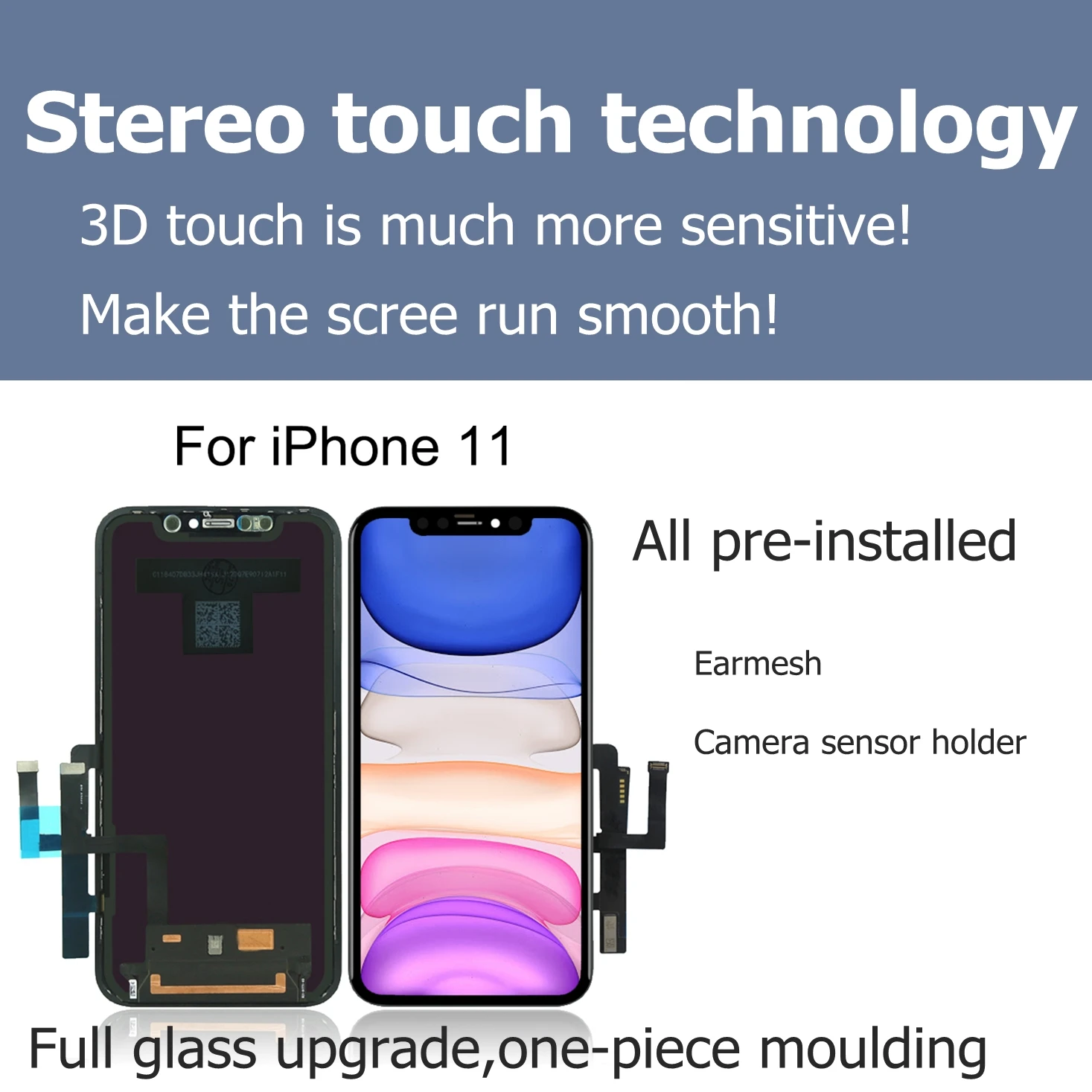 Дисплей RLZCXZ-Oled для iPhone XR 3D True Tone замена экрана без битых пикселей