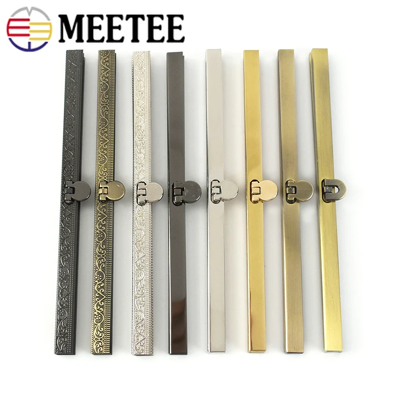 2/5Pcs Meetee Metal Bag Purse Frame Buckles Wallet Parts Hardware Decoration Lock Clasps Closure DIY Accessories |