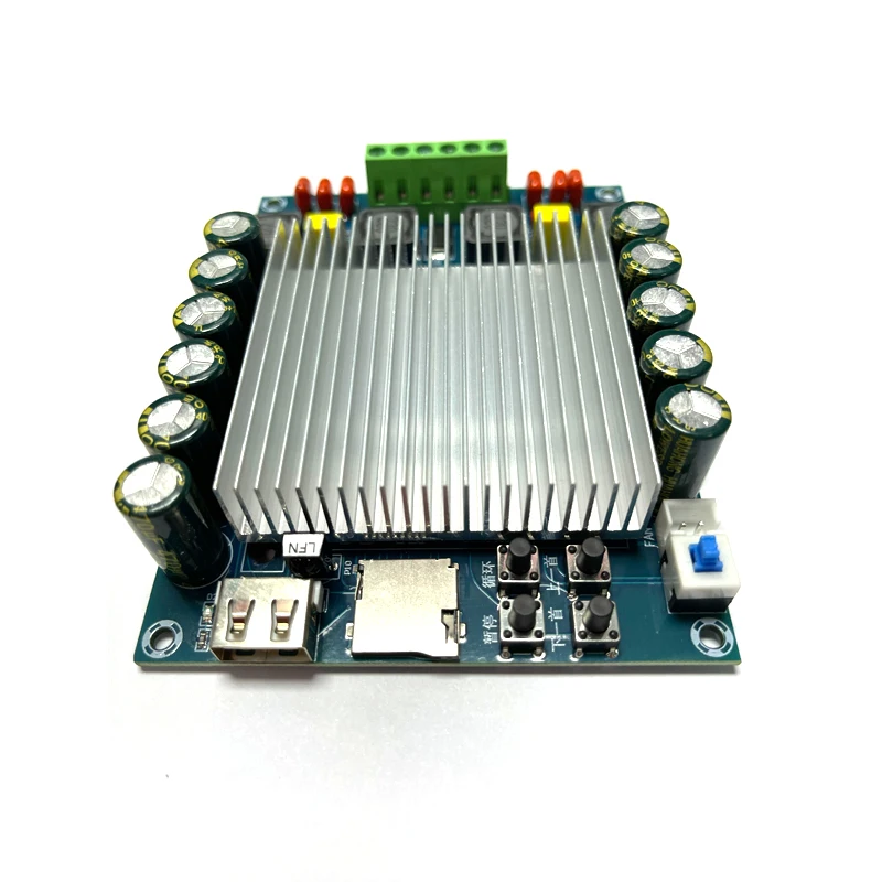 Плата цифрового усилителя TDA7498E 2*200 Вт Класс мощности D HiFi стерео сабвуфер TDA7498