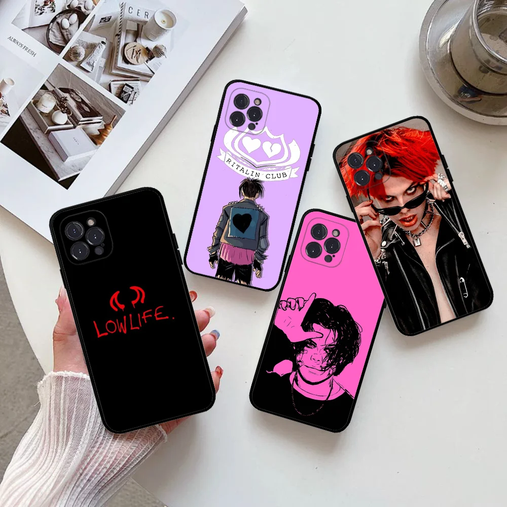 Чехол для телефона Y-Yungblud Lowlife мягкий силиконовый чехол Iphone 16 15 14 13 12 11 Pro Mini XS MAX Plus X