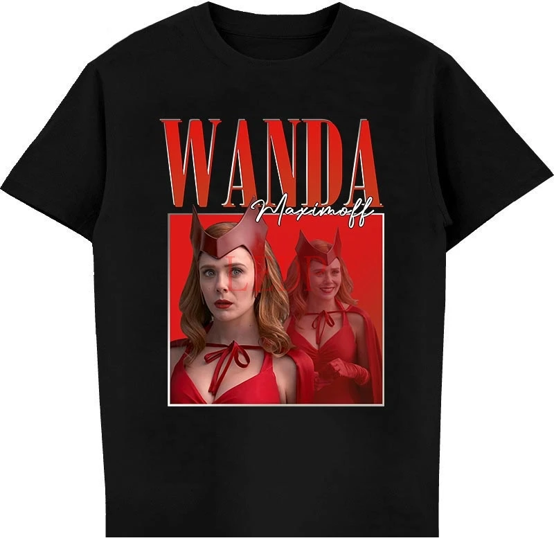 

Винтажная Футболка Wanda Maximoff Scarlet Witch Wanda Vision