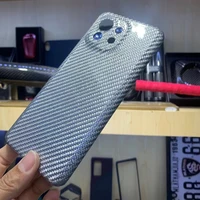 100 genuine carbon fiber case for xiaomi mi 11 ultra thin hard phone back cover for xiaomi mi11 anti drop gloss silver shell