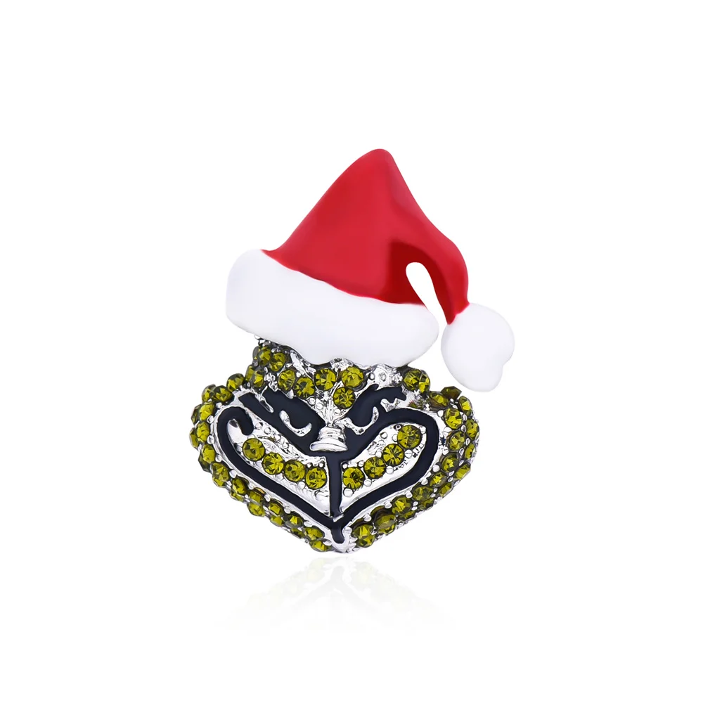 

Classic Grinch Pin Movie “how the Grinch Stole Our Christmas” Crystal-encrusted Enamel Brooch Badge Christmas Gift