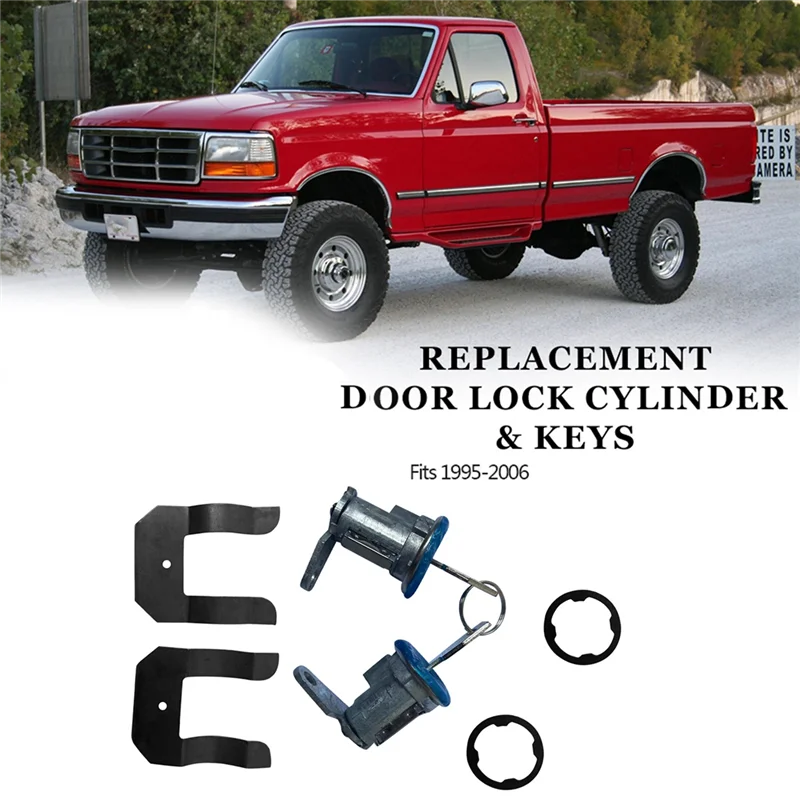 DL15504 Door Lock Cylinder & Keys for Ford Mercury LTD Mustang Pinto Torino Econoline F100 F150 F250 F350