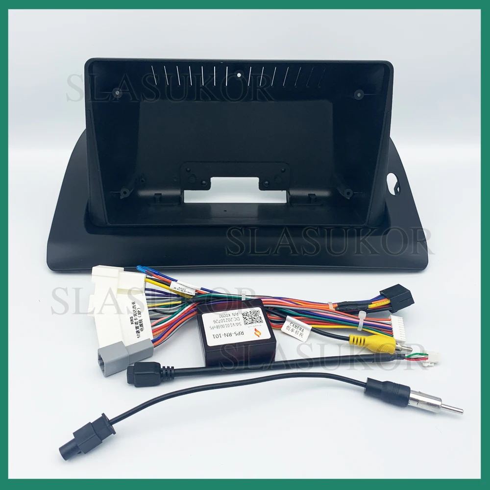 

9-дюймовая Автомобильная радиоустановка Fascia ДЛЯ Renault Kangoo 2015-2018, автомобильная радиопанель, проигрыватель, аудиорамка, комплект крепления приборной панели с проводом