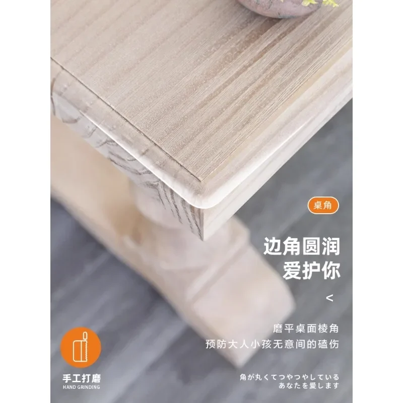 Американский деревенский обеденный стол из цельной древесины домашний для