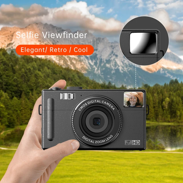 Andoer 1080P Digital Camera Video Camcorder 48MP 3.0 Inch Auto Focus 16X Digital Zoom with Selfie Flash Mirror for Kids Teens 6