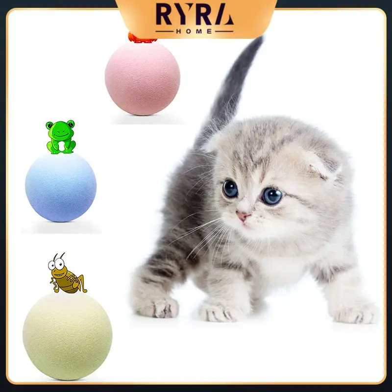 

Chewing Ball With Catnip Safe And Non-toxic Solid Color Cat Chew Toys Simulate The Real Sound Of Animals Bite Toy Reduce Boredom