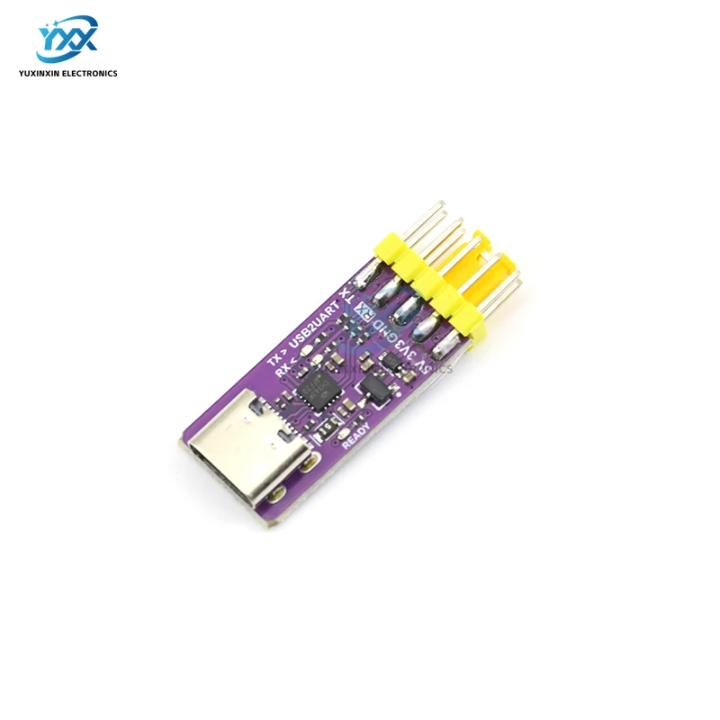 Фото Модуль USB-трансивер CH343P (1/3/5/10 шт.) с интерфейсом Type-C, 6 Мбит/с, 5В/3.3В, TTL UART для отладки, прошивки и загрузки (замена CH340) №3