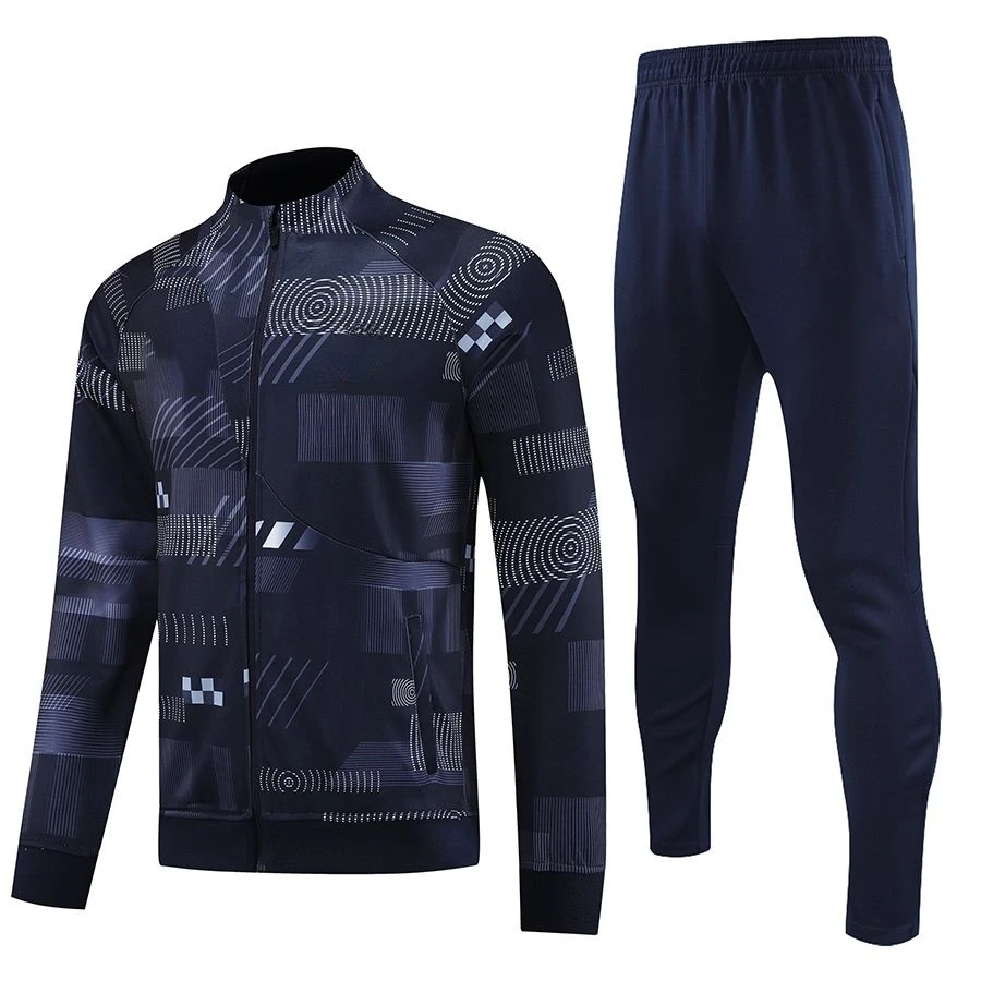 

2023 new Men's Football Sports Wears Jacket sets Uniform Sweater Training Tracksuit Full Zip Survetement jerseys jogging kits
