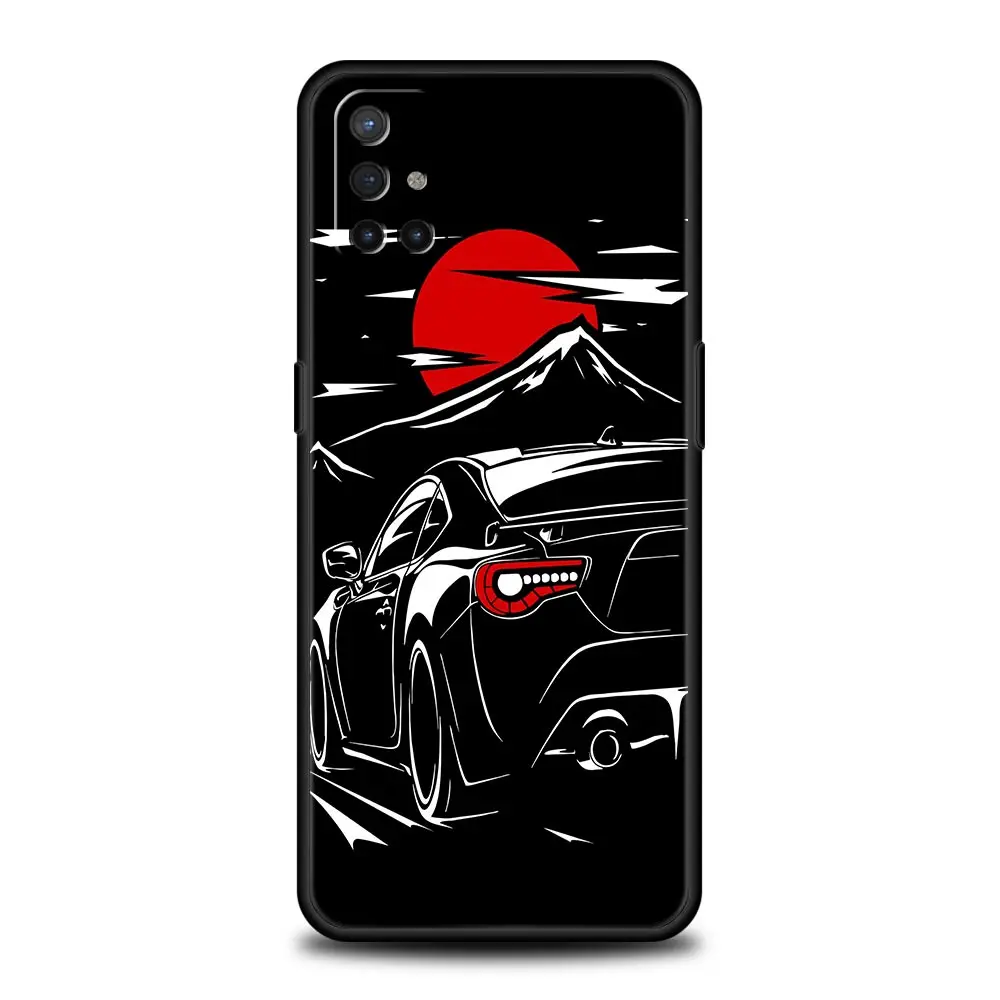 Японские спортивные автомобили JDM, мужские модели для OnePlus Nord CE 2 9 8 7 7T 10 Pro 9RT 9R 8T Nord N100 N200 N10, мягкий черный Чехол (art.: 3920bf0d897fc) - 3920bf0d897fc