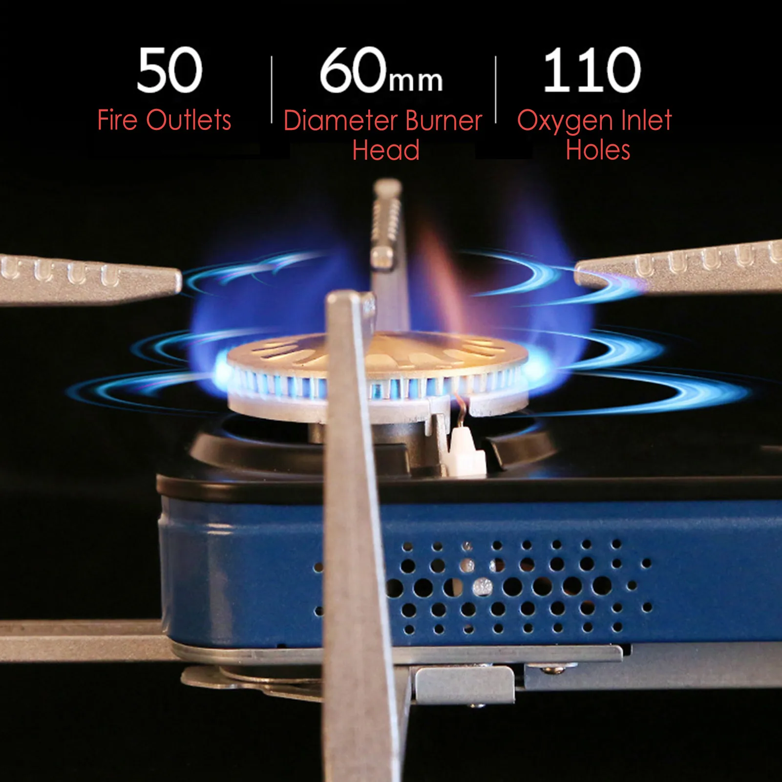

Outdoor Camping Stove Foldable Picnic Stove Burner Portable Electronic Ignition Burner Temperature Control Convenient Camping