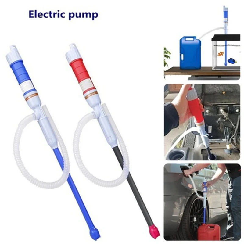 1pc Liquid Oil Transfer Pump Water Pump Powered Electric Outdoor Car Vehicle Fuel Gas Transfer Suction Pumps Liquid Transfer Oil