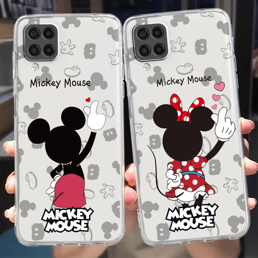 

Couple Cute luxury Mickey Minnie For Samsung A73 A72 A71 A53 A52 A51 A42 A33 A32 A23 A22 A21S A13 A12 Transparent Phone Case