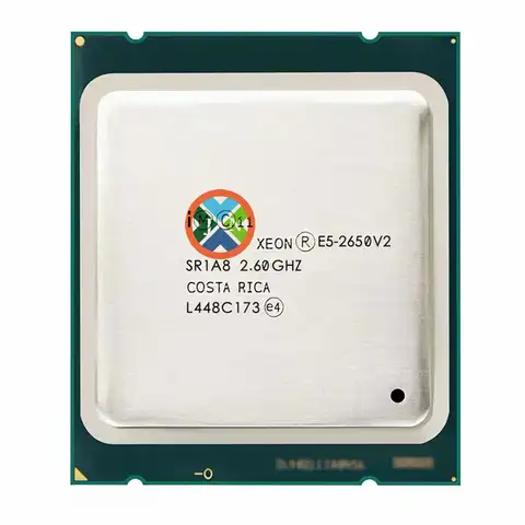 Оригинальный Xeon E5-2650v2 E5 2650v2 E5 2650 v2 2,6 ГГц Восьмиядерный 16-поточный процессор 20 МБ 95 Вт LGA 2011 Бесплатная доставка
