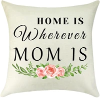 mom gift to mother gift decorative pillow case mothers day birthday wedding gift grandma gift linen pillow cover cushion cover