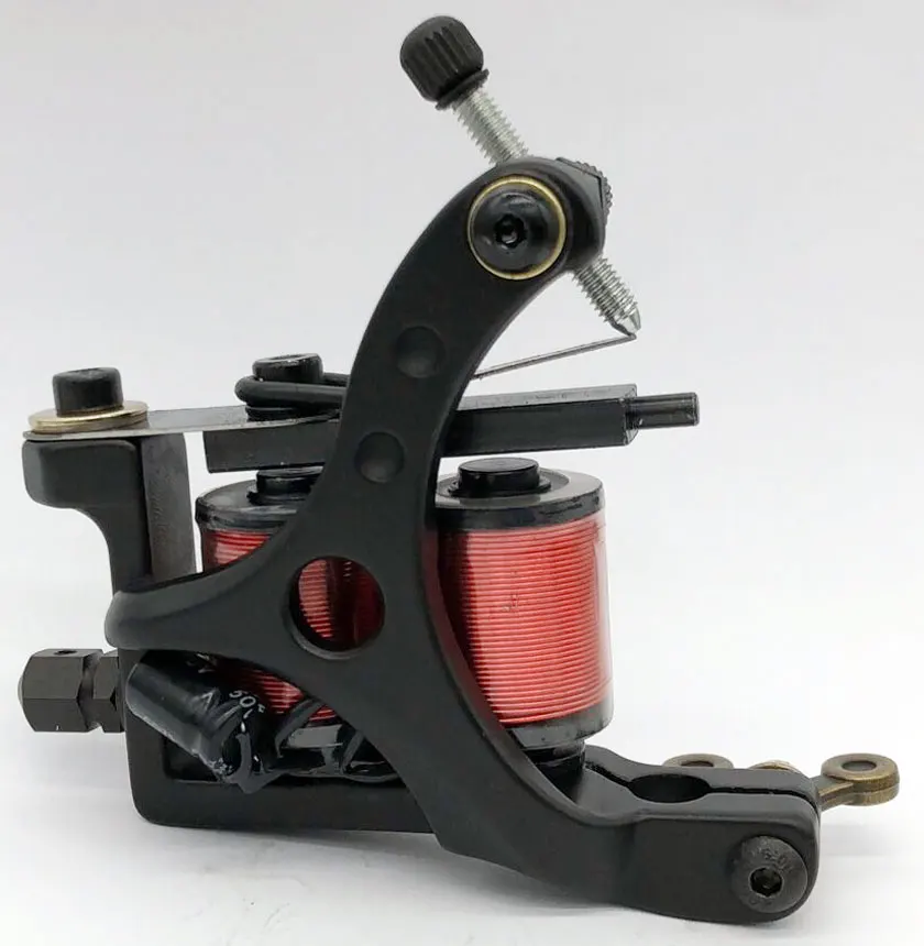 

Тату-машинка Sdotter с 5 цветными катушками, 10 основополагающих катушек, чугунные тату-пистолеты ручной работы, машинка для нанесения лайнера, бесплатная доставка