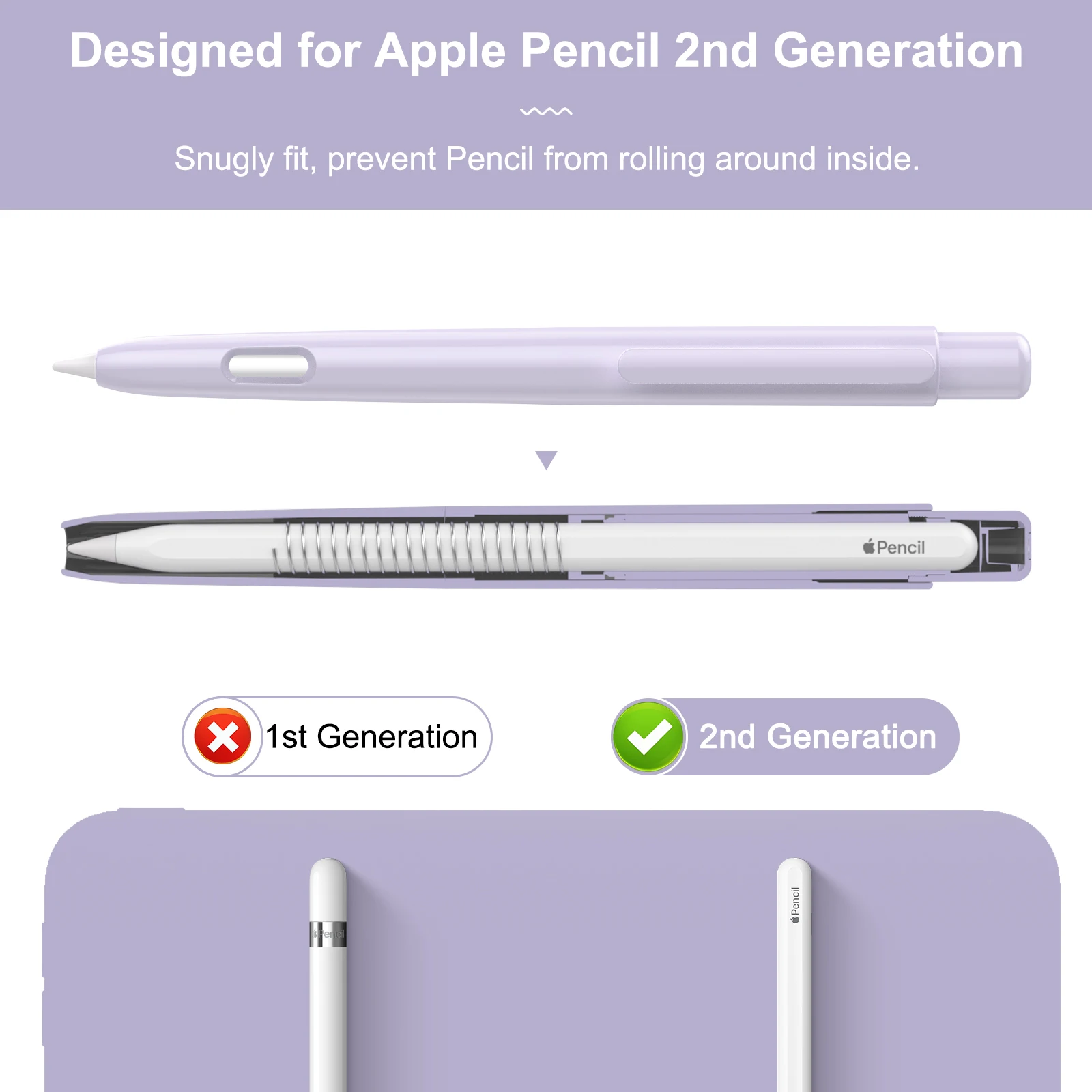 Чехол Moko для карандаша Apple Pencil 2-го поколения чехол с выдвижным защитным