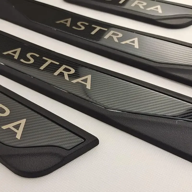 

Аксессуары из нержавеющей стали для Opel Vauxhall Astra J K L 2010-2021 2022 Накладка на порог автомобильной двери защитная накладка на педаль накладка