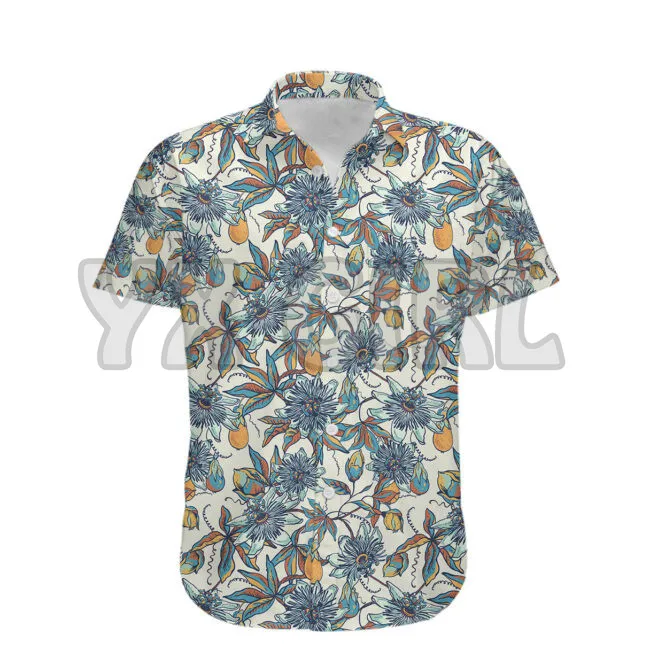 

Summer Shirts Beautiful Flower 3D All Over Printed Hawaiian Shirt Men's For Women's Harajuku Casual Shirt Unisex