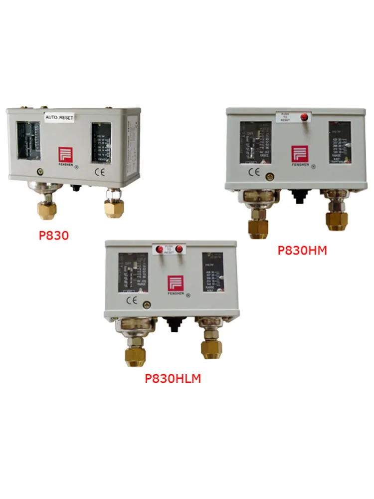 

Pressure controller P830 refrigeration dual pressure switch unit protector single handed automatic P3 6 1020E