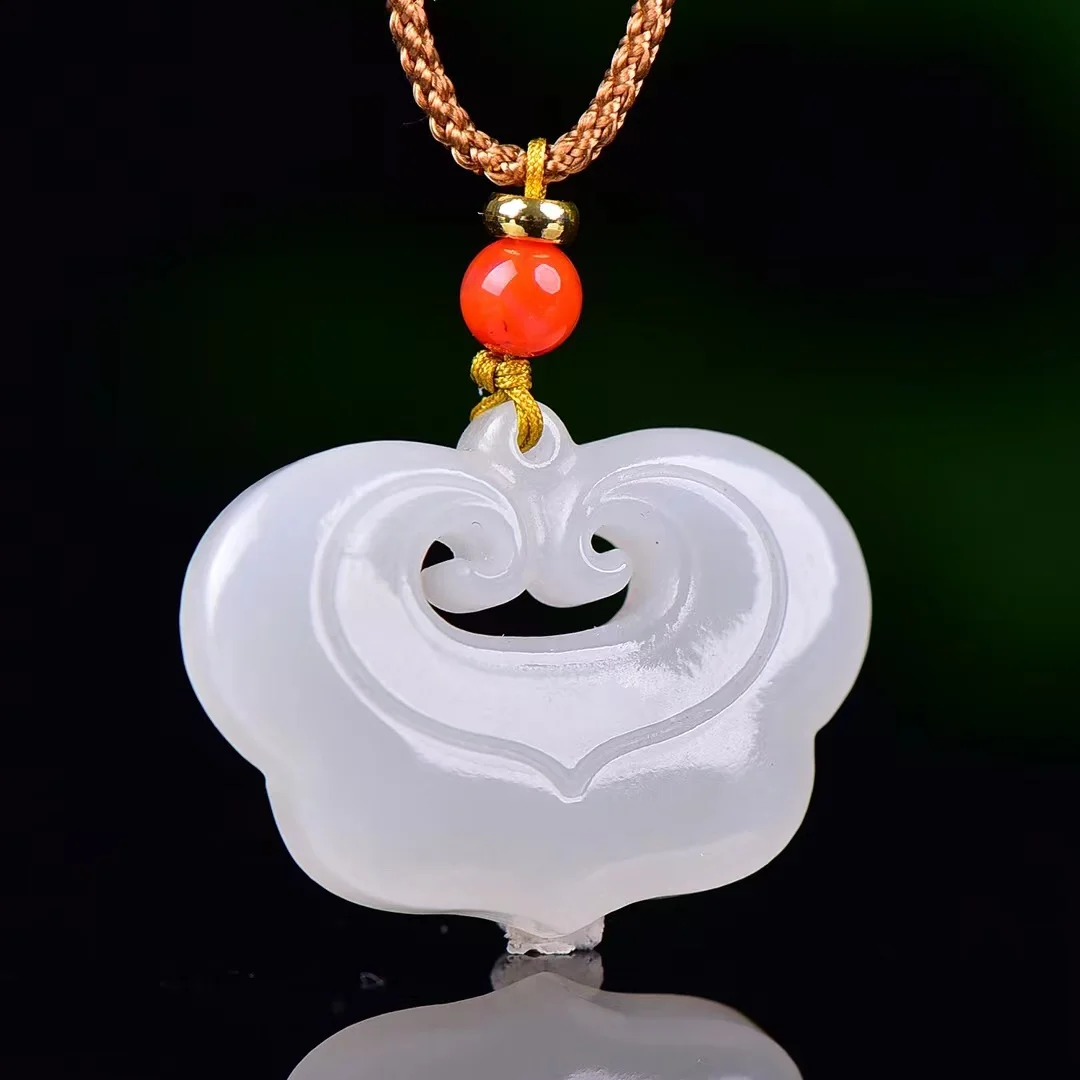 Изысканные нефритовые ювелирные изделия из материала Цинхай подвеска с замком