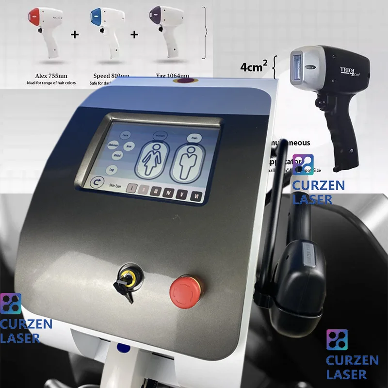 Аппарат для удаления волос диодным лазером 755 нм цена аппарат с 3 длинами волны 808