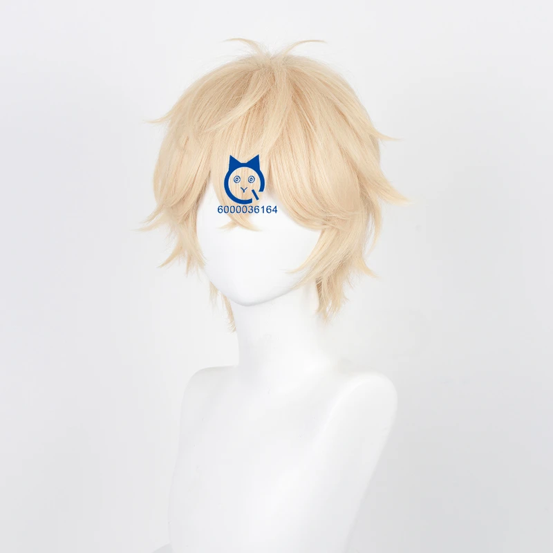 Kilo Mr Love:Queen's Choice Anime Game Cosplay 30cm Golden Unisex New Arrival Wig Heat Resistant Synthetic Hair Comic Con Party