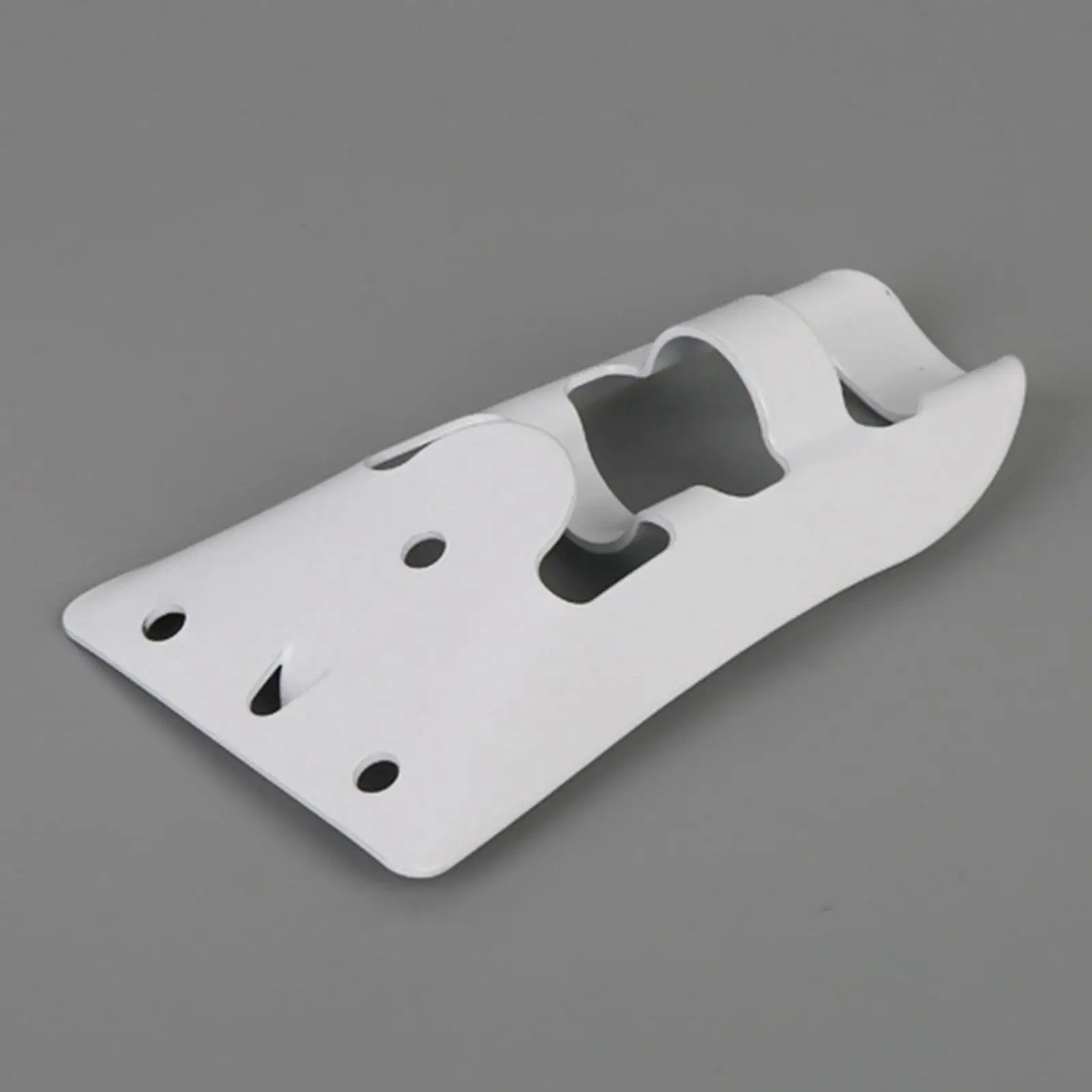 

Flagpole Holder Base Fittings Iron with Screws Mounting Durable White for Garden Patio Porch