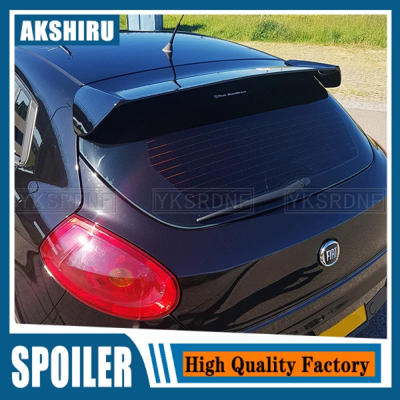 

For FIAT BRAVO Spoiler 2006 to 2016 high quality carbon fiber glossy black DIY color Spoiler BRAVO II Spoilers