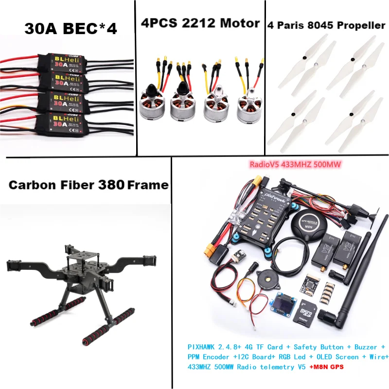 Фото DroneHub 2.4.8 M8N Новый умный дрон с открытым исходным кодом FLY 380 МП квадрокоптер с перевернутой рамой №5