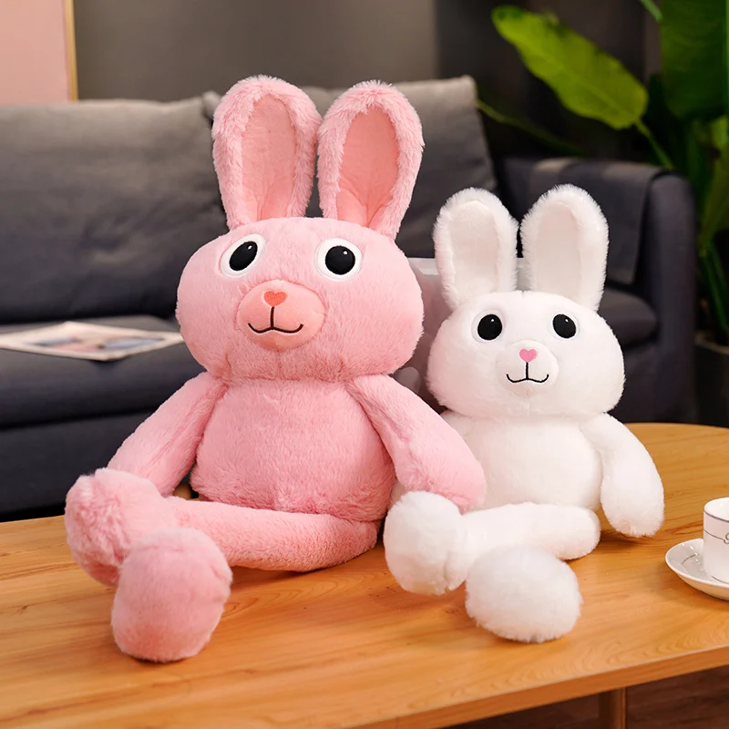 

60 см, Высококачественные мягкие длинные ноги, искусственные Мультяшные животные, милый детский успокаивающий кролик, мягкая игрушка, пасха...