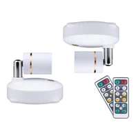 wireless spot lights battery operated accent lights indoor dimmable led spotlight anywhere rotatable wall light2 pack