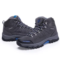 2022 new mens anti slip hiking shoes outdoor waterproof lace up casual sneakers warm top quality snow boots rubber sole