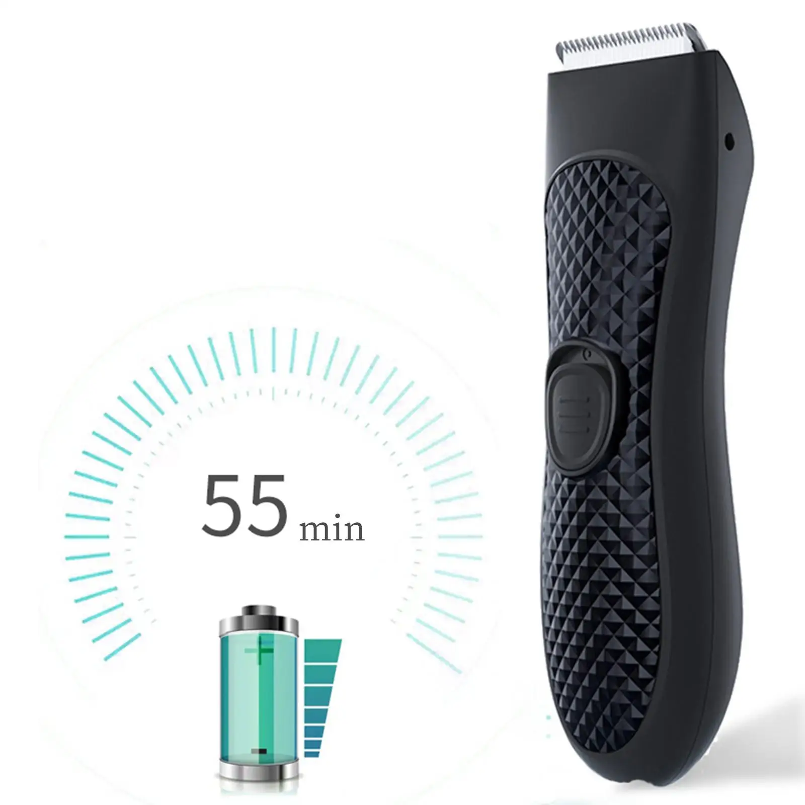 

Hair Removal Electric Trimmer Groomer Full Body Washable Waterproof Clipper for Head Beard Bikini Back 55 Min Battery Life